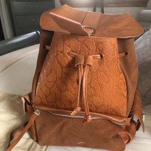 Leather new backpack